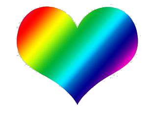 a rainbow heart